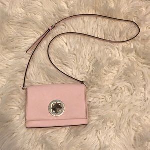 Kate Spade pink leather crossbody bag